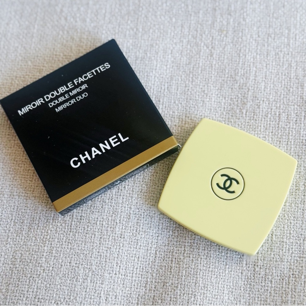 Chanel Beauty Yellow Compact Mirror